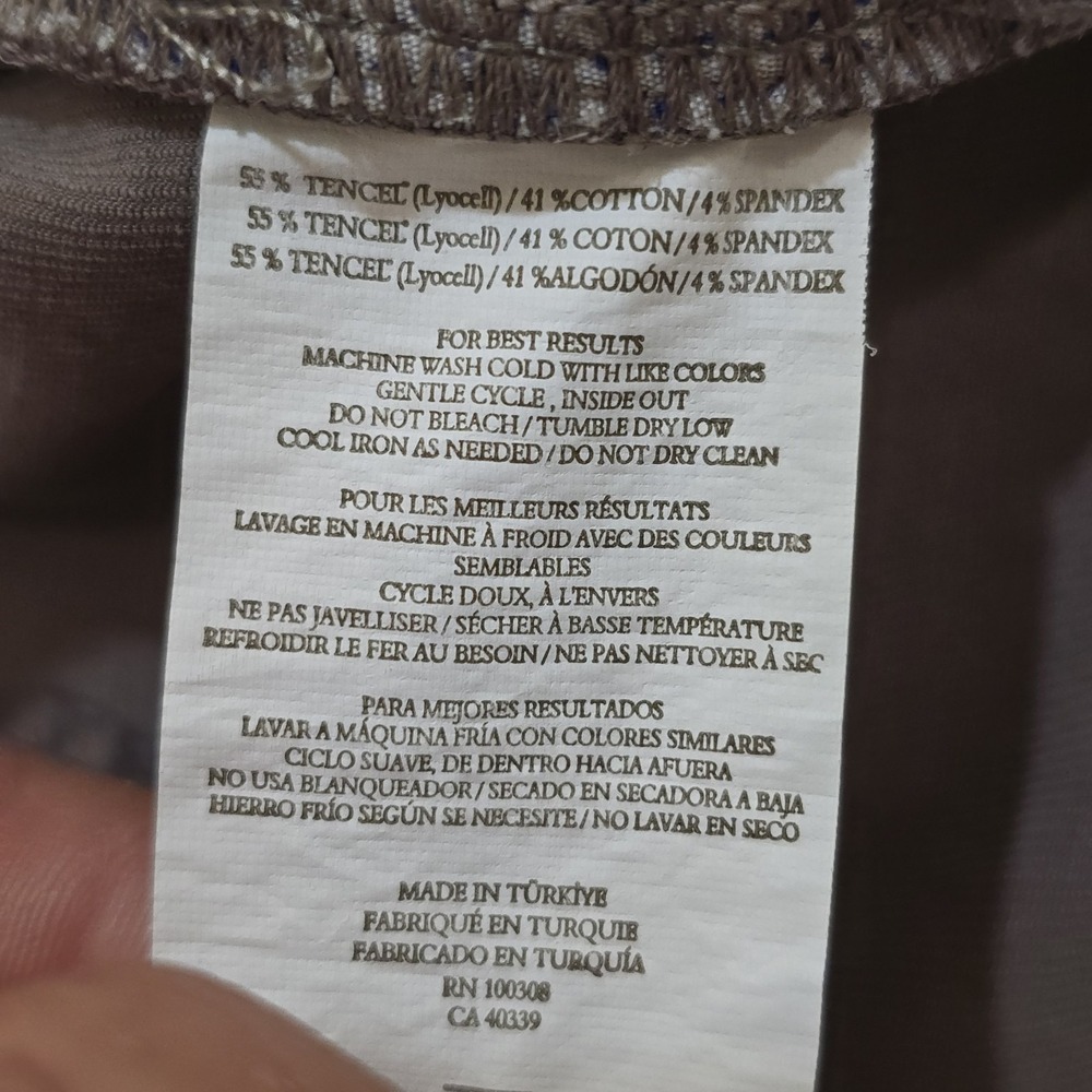 Peter Millar Crown Crafted‎ 5 Pocket Pants Mens 40x32 Tencel Stretch Gray Taupe - Picture 10 of 16